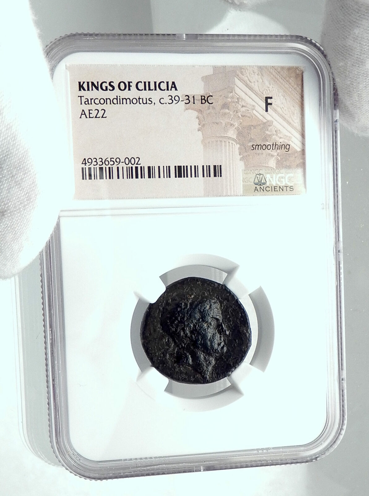 Tarkondimotos I King of Cilicia EMPOWERED BY Mark Antony Greek Coin NGC i77627