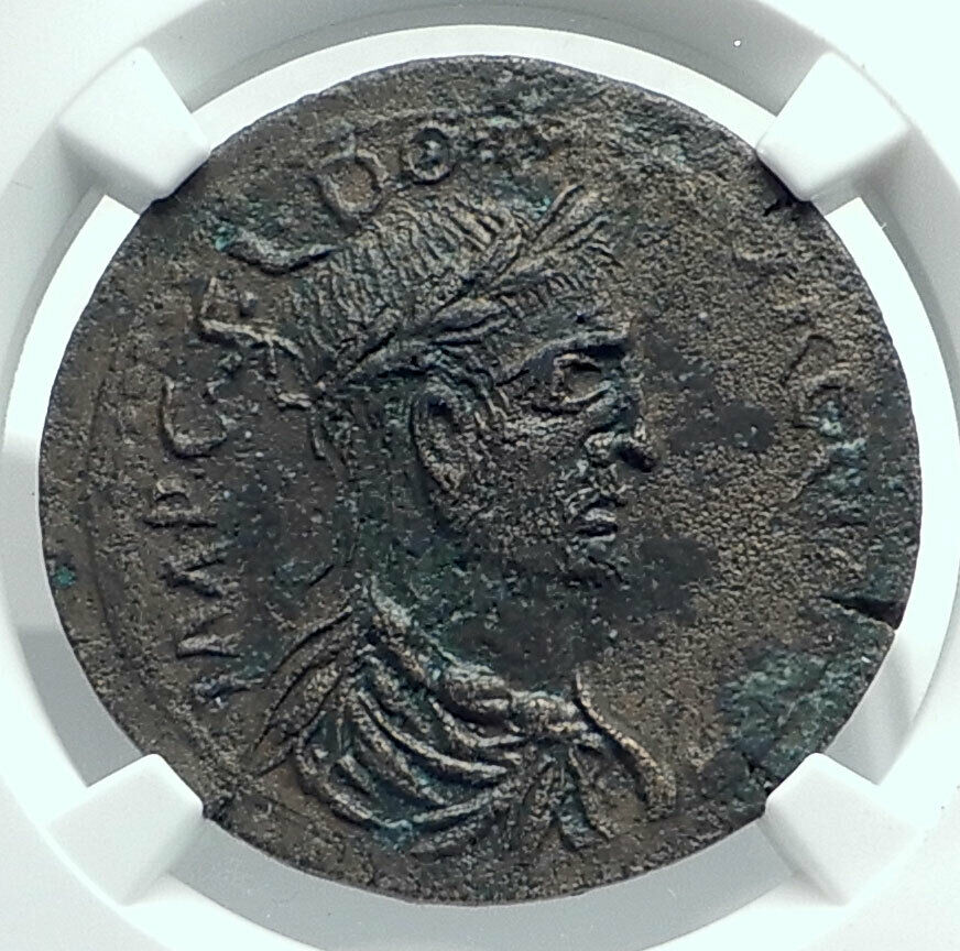 AURELIAN Authentic Ancient 270AD CREMNA PISIDIA Rare Roman Coin TYCHE NGC i78672