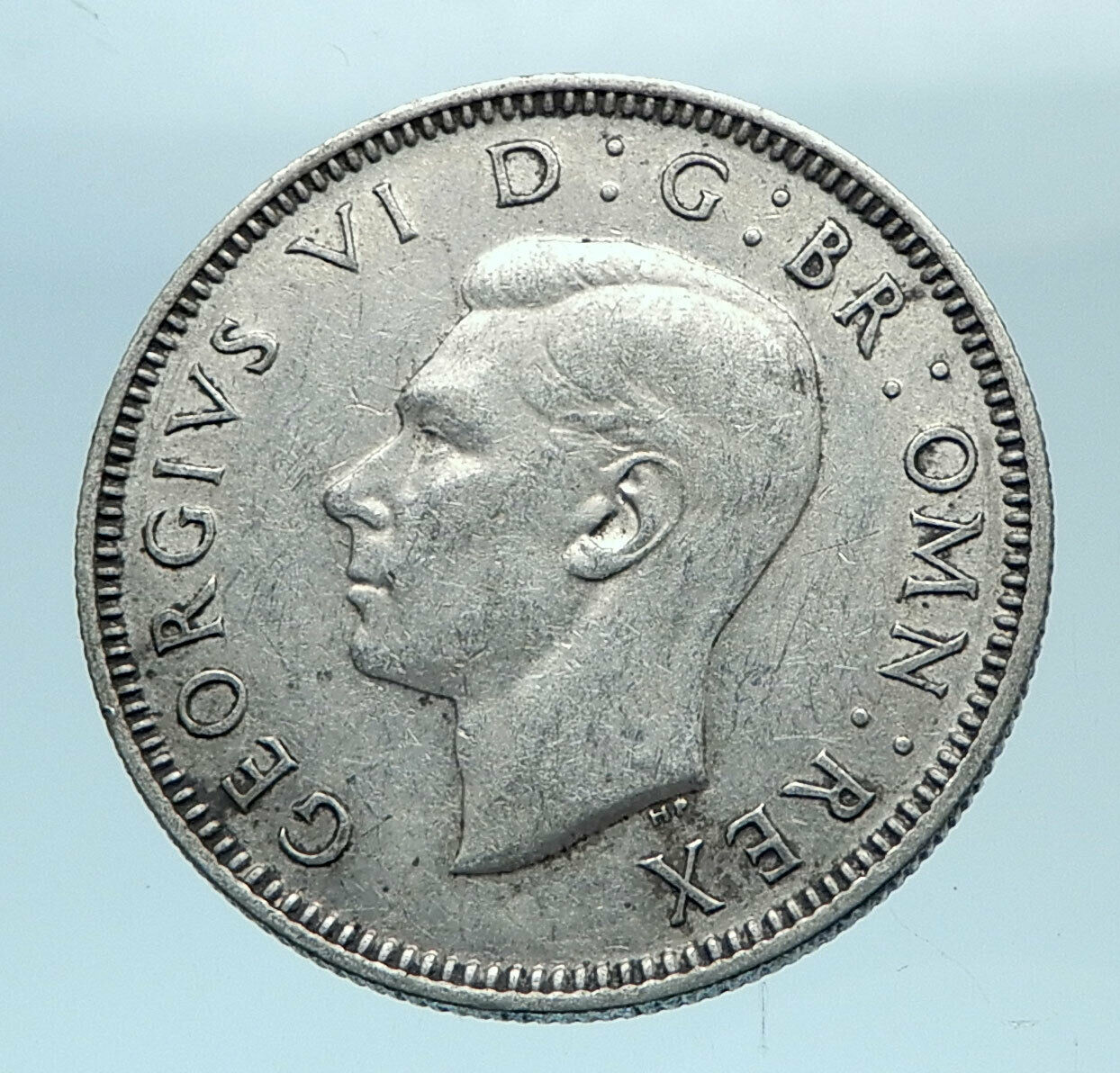 1939 Great Britain UK United Kingdom SILVER SHILLING Coin King George VI i78155