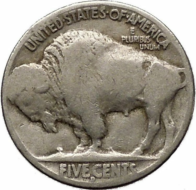 1926D BUFFALO NICKEL 5 Cents of United States of America USA Antique Coin i43682