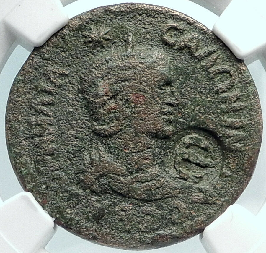 SALONINA wife of GALLIENUS Side Pamphylia Ancient Roman Coin APOLLO NGC i81875