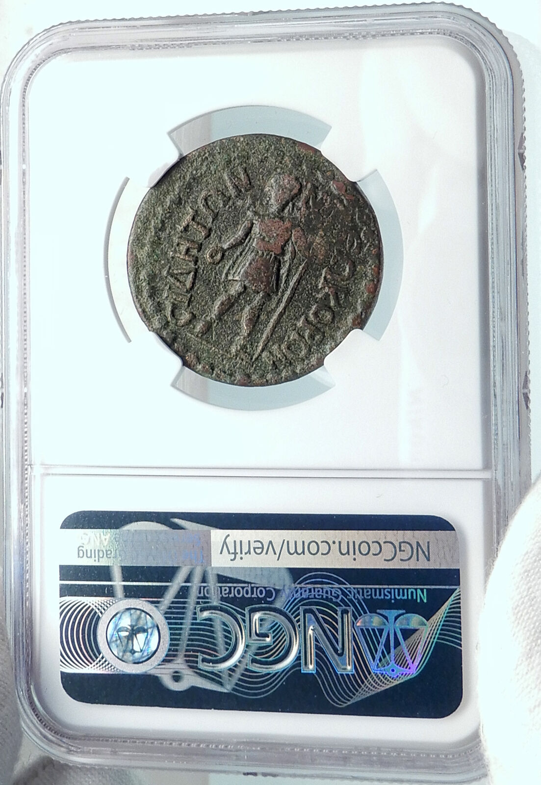 SALONINA wife of GALLIENUS Side Pamphylia Ancient Roman Coin APOLLO NGC i81875