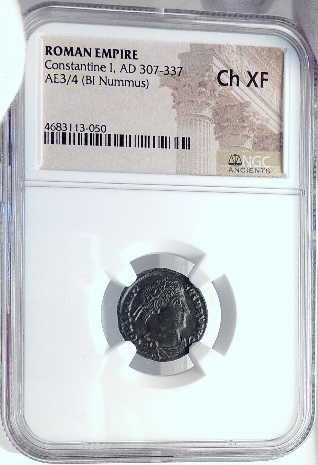 CONSTANTINE I the GREAT Authentic Ancient 333AD Roman Coin w SOLDIERS NGC i81924