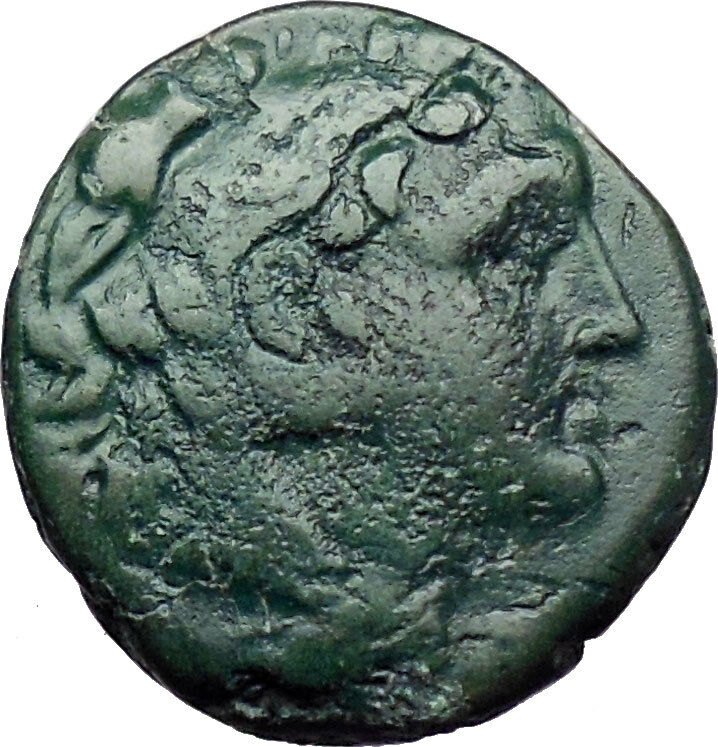 AMPHAXITIS Macedonia 196BC Hercules & Club RARE Ancient Greek Coin i30661