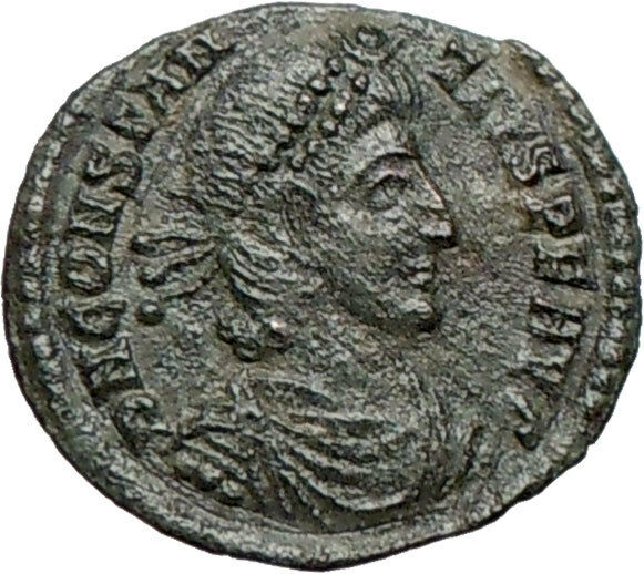 CONSTANTIUS II Constantine the Great son Ancient Roman Coin Horse man i24705