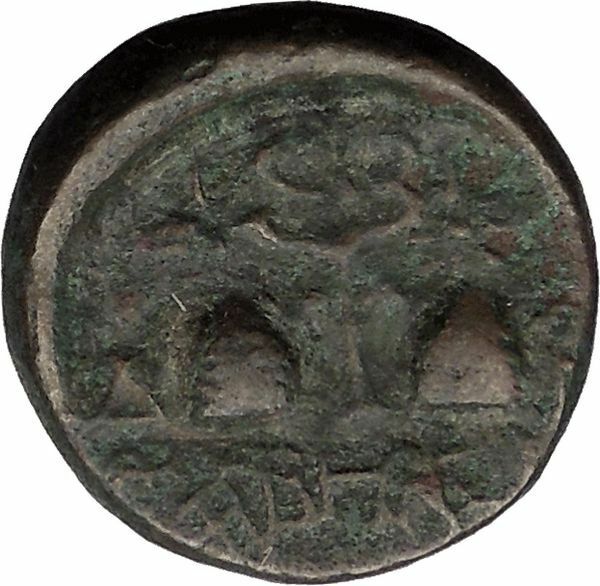 TABAI in Caria 100BC Zeus & Dioscuri Caps Caduceus Ancient Greek Coin i32007