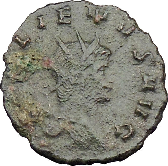 Gallienus son of Valerian I Ancient Roman Rare Coin Zeus Jupiter Cult i29978