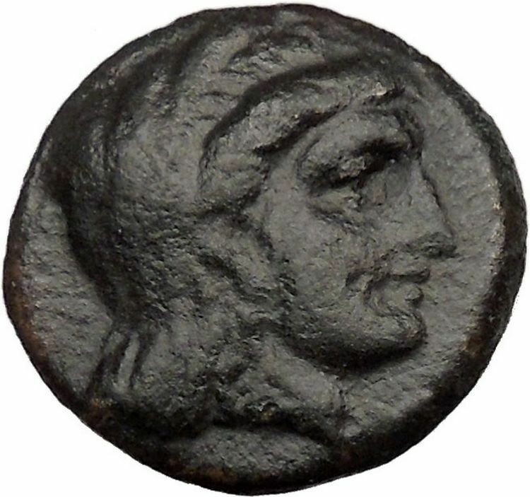 PELINNA Thessaly 306BC Mantho w casket Horse man Ancient Greek Coin i36437 RARE