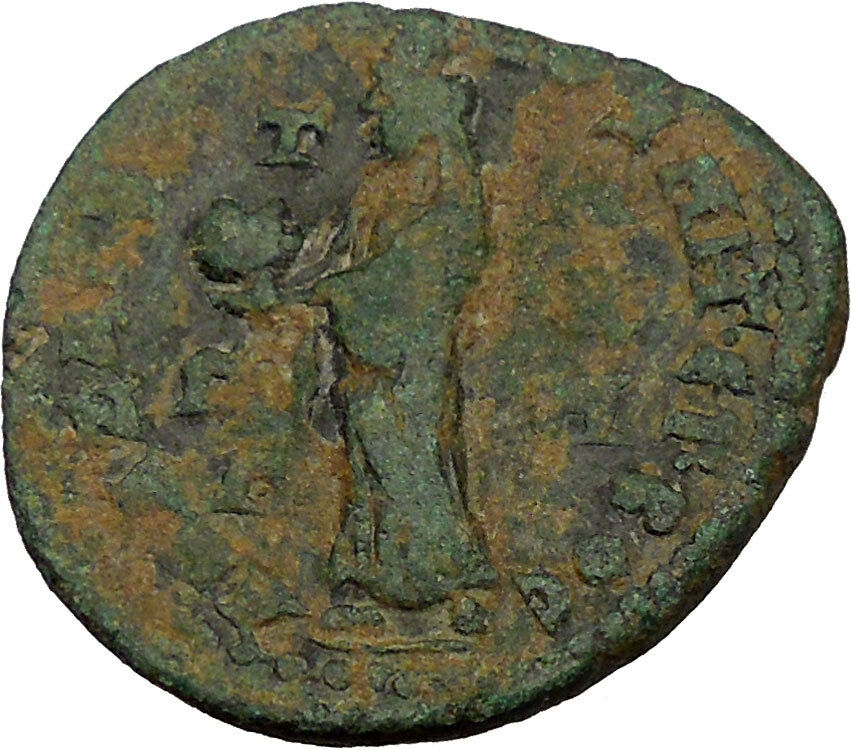 VALERIAN I 253AD Anazarbus in Cilicia Ancient Roman Coin Fortuna Cult i35247