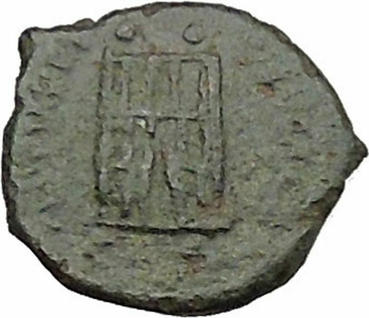 Valentinian II 388AD Authentic Ancient Roman Coin City gate i39231