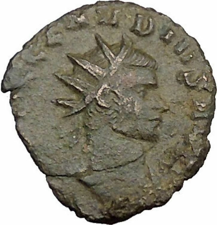 Claudius II Gothicus 268AD Ancient Roman Coin Ares Mars War God Cult i39364