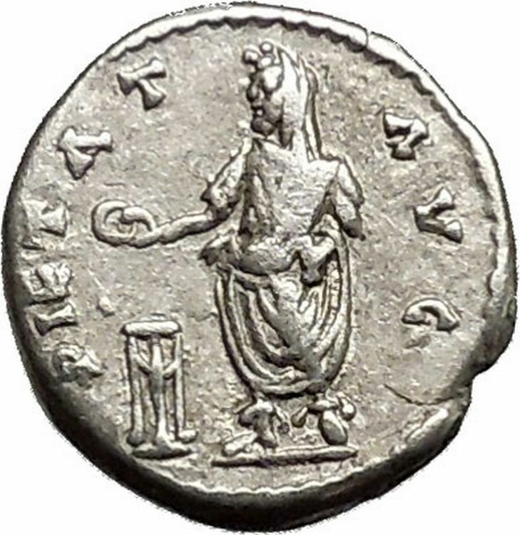 SEPTIMIUS SEVERUS sacrificing RARE Emesa mint Ancient Silver Roman Coin i39522