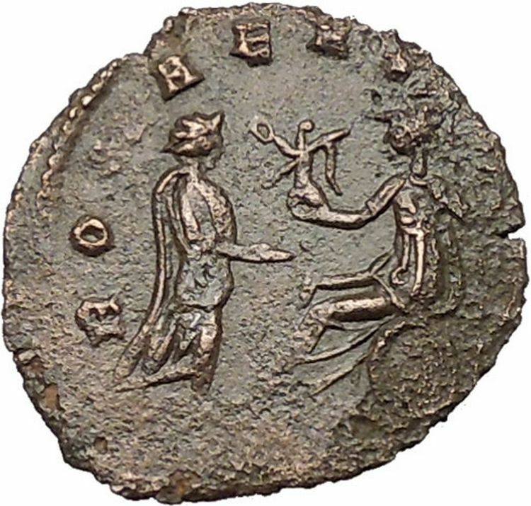 Aurelian with Roma seated 272AD Authentic Ancient Roman Coin i40804