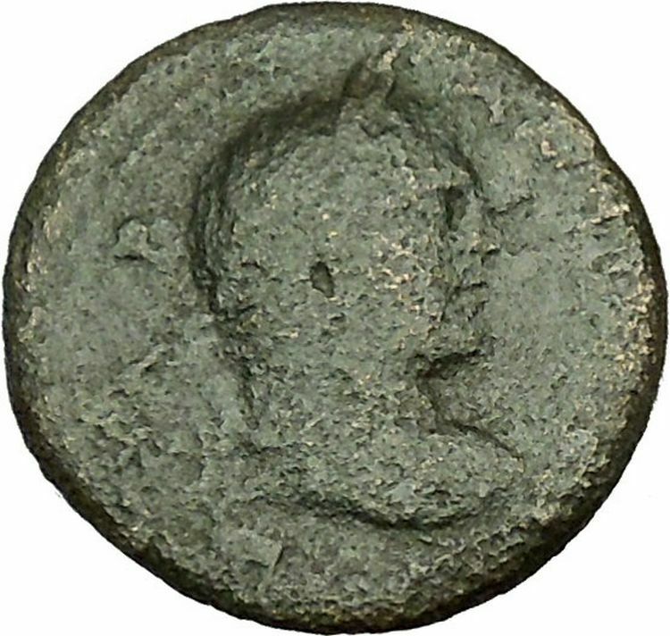 CARACALLA 198AD Thessalonica in Macedonia Victory w Shield Roman Coin i40345