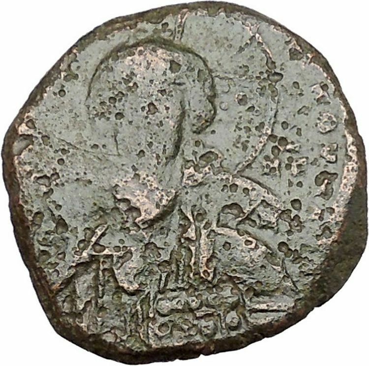 JESUS CHRIST Class A2 Anonymous Ancient 1028AD Byzantine Follis Coin i41143