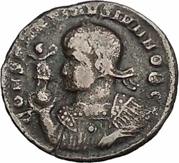 CONSTANTINE II Jr Constantine the Great son Ancient Roman Coin Vexillum i41550