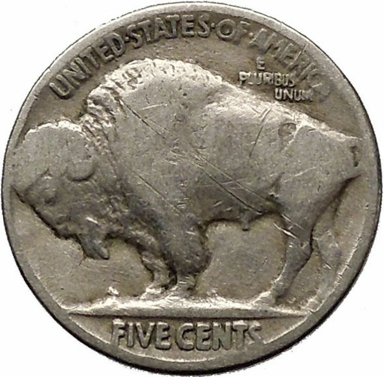 1926 BUFFALO NICKEL 5 Cents of United States of America USA Antique Coin i43675