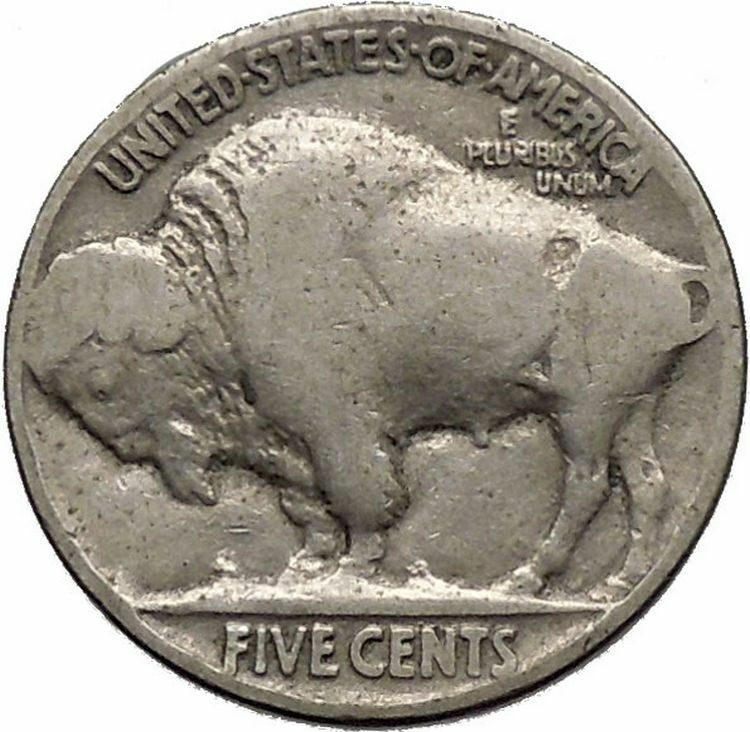 1929 BUFFALO NICKEL 5 Cents of United States of America USA Antique Coin i43730