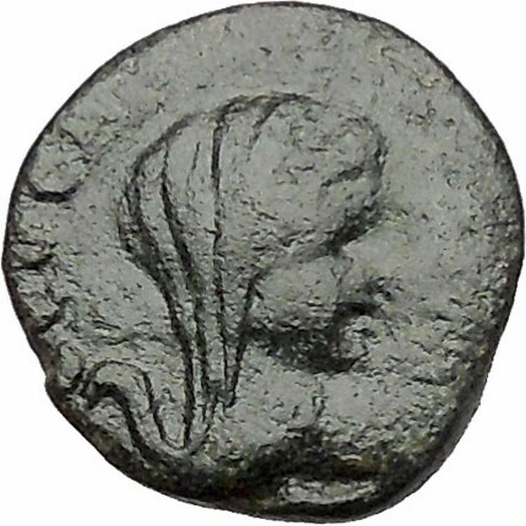 Thessalonica in Macedonia 50BC Ancient Greek Coin Veiled woman Wreath i41402