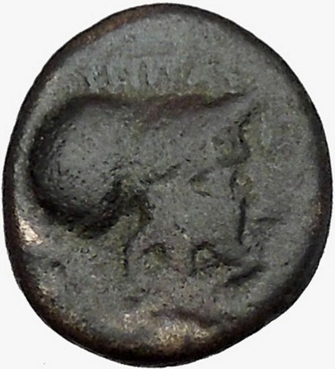 THESSALIAN LEAGUE Larissa 196BC Greek Coin ATHENA APOLLO Healer Cult i43384