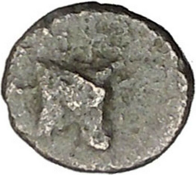 MYTILENE Lesbos Island GREEK City 440BC Apollo Bull Ancient Greek Coin i45678