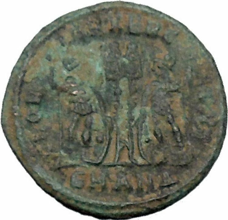 Constantine I The Great 330AD Ancient Roman Coin Legions Glory of Army i47010