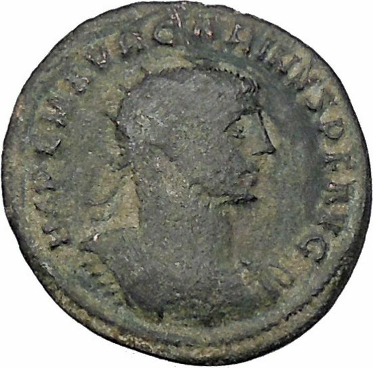 Carinus receives Victory from his father Carus Antioch Ancient Roman Coin i46996