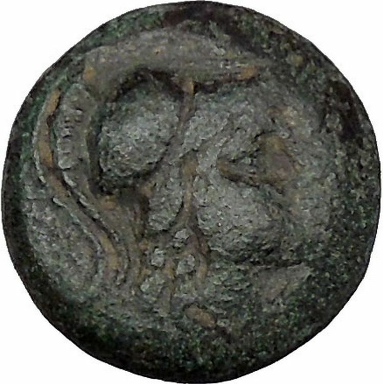 Side in Pamphylia 3rd-2nd Cent BC Ancient Greek Coin Athena Pomegranate i48323