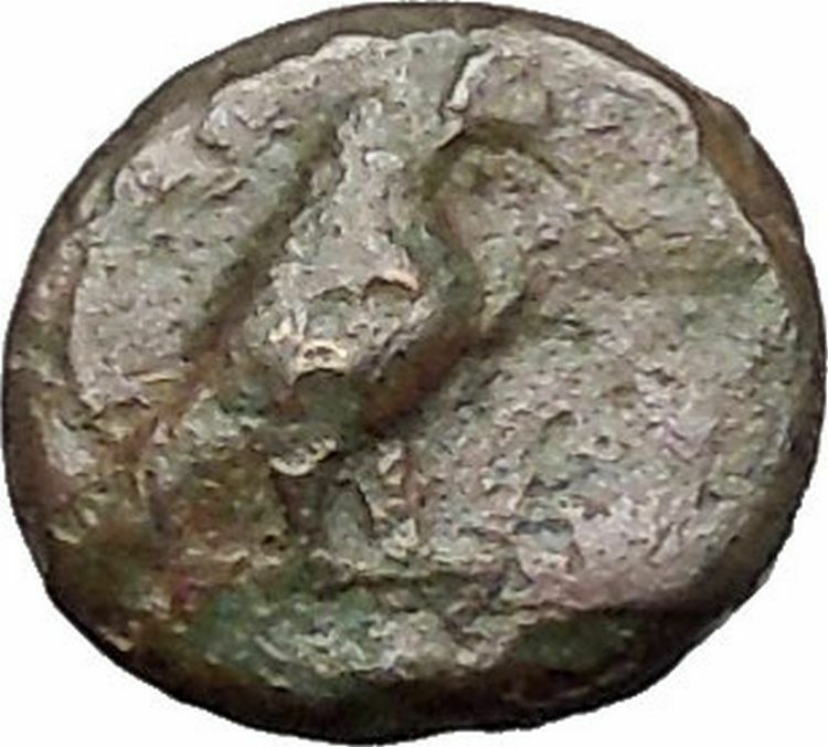 Kyme in Aeolis 350BC EAGLE & VASE on Authentic Ancient Greek Coin i48592