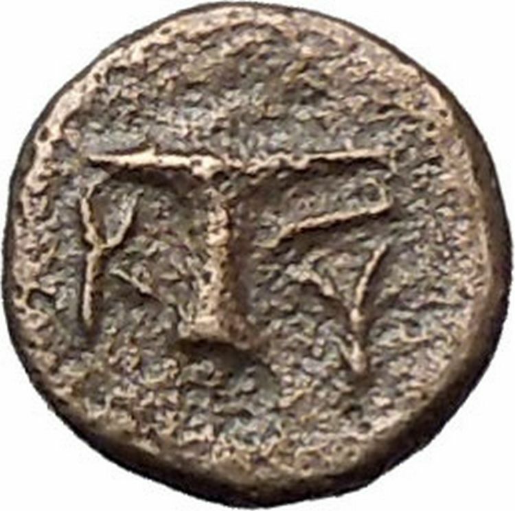 Kyme in Aeolis 350BC EAGLE & VASE on Authentic Ancient Greek Coin i48581