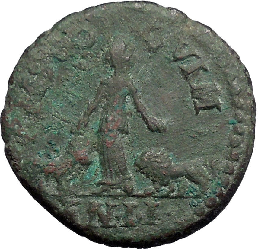 GORDIAN III Viminacium 240AD Bull Lion Legion RARE Ancient Roman Coin i48641