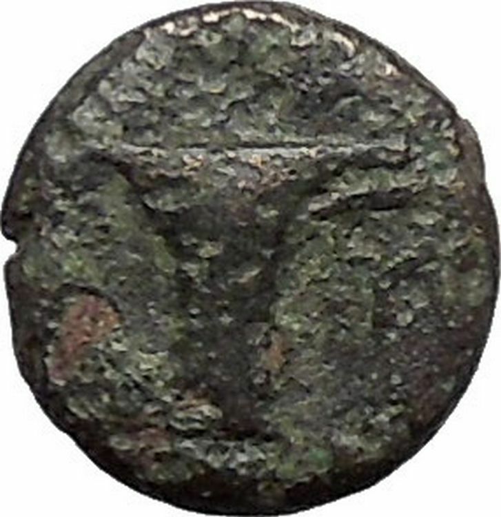 Kyme in Aeolis 350BC EAGLE & VASE on Authentic Ancient Greek Coin i48582