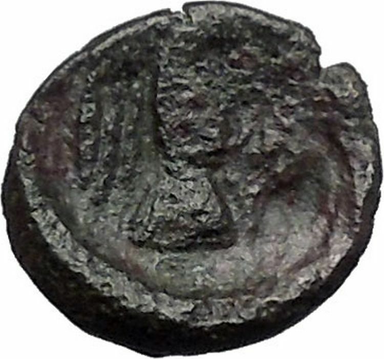 CHALKIS in EUBOEA 290BC Hera Eagle Serpent Authentic Ancient Greek Coin i48794