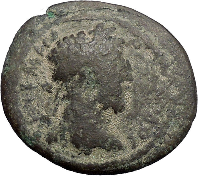 MARCUS AURELIUS & COMMODUS Very Rare Authentic Ancient 170AD Roman Coin i48639