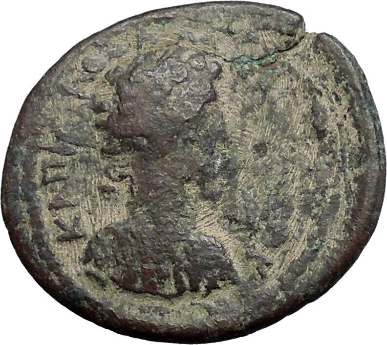 MARCUS AURELIUS & COMMODUS Very Rare Authentic Ancient 170AD Roman Coin i48639