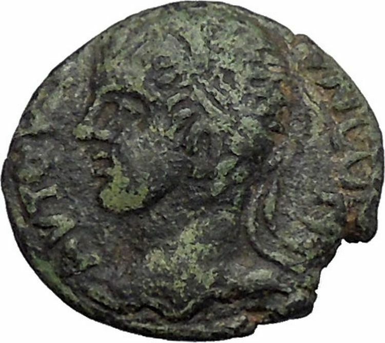 ELAGABALUS 218AD Edessa Mesopotamia Tyche Authentic Ancient Roman Coin i49142