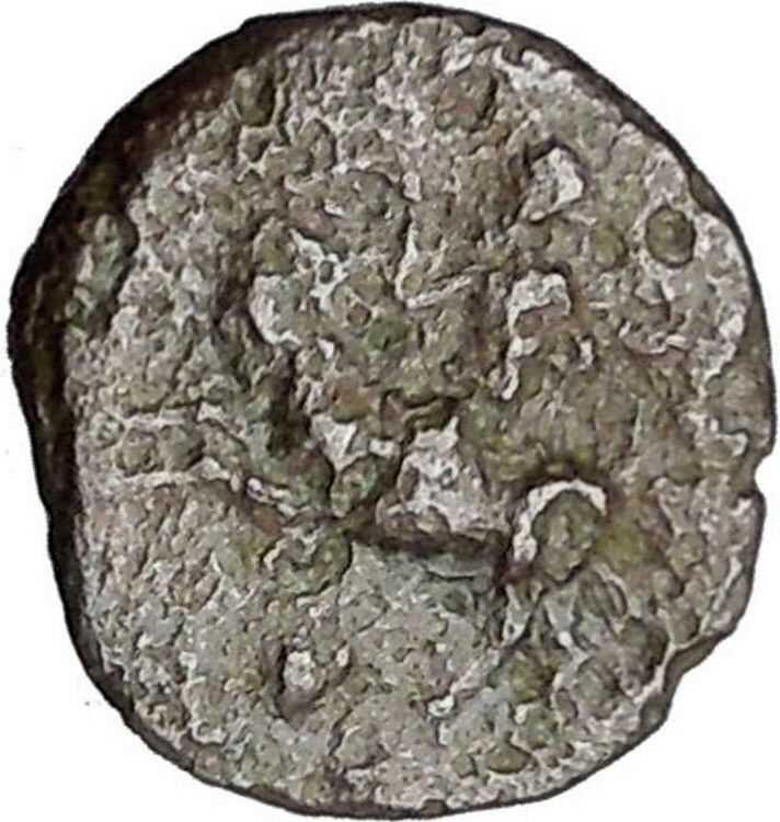 Himera in Sicily 420BC Rare Ancient Greek Coin Pan riding goat Nike Cult i49712