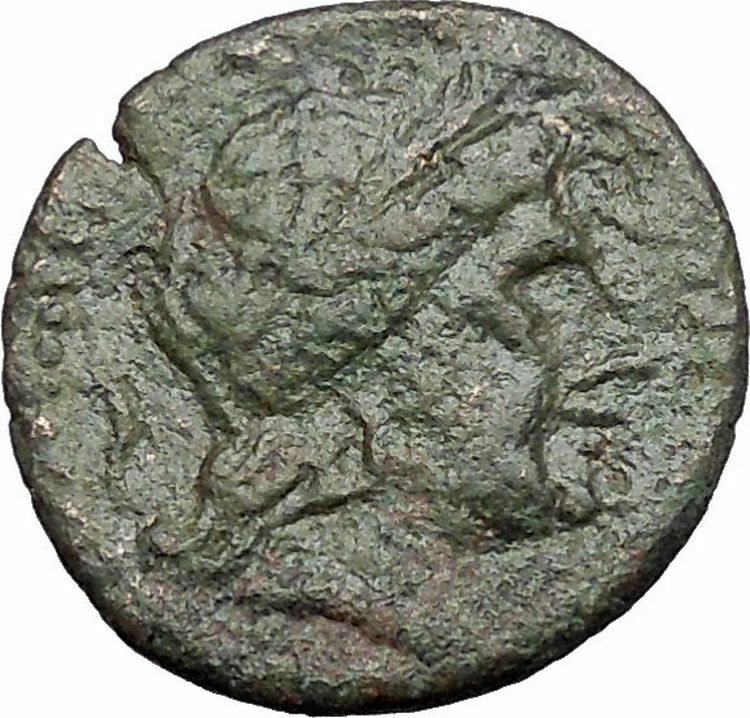 MESSANAN SICILY 220BC Apollo Nike MAMERTINI Authentic Ancient Greek Coin i49191