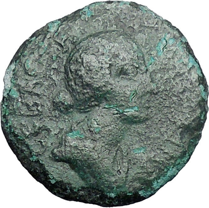 FAUSTINA II Marcus Aurelius Wife Roman Coin Thessalian League Athena i48867