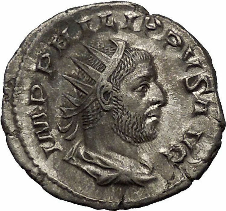 Philip I 'the Arab' RARE Silver Ancient Coin Security, calmness, peace i52136