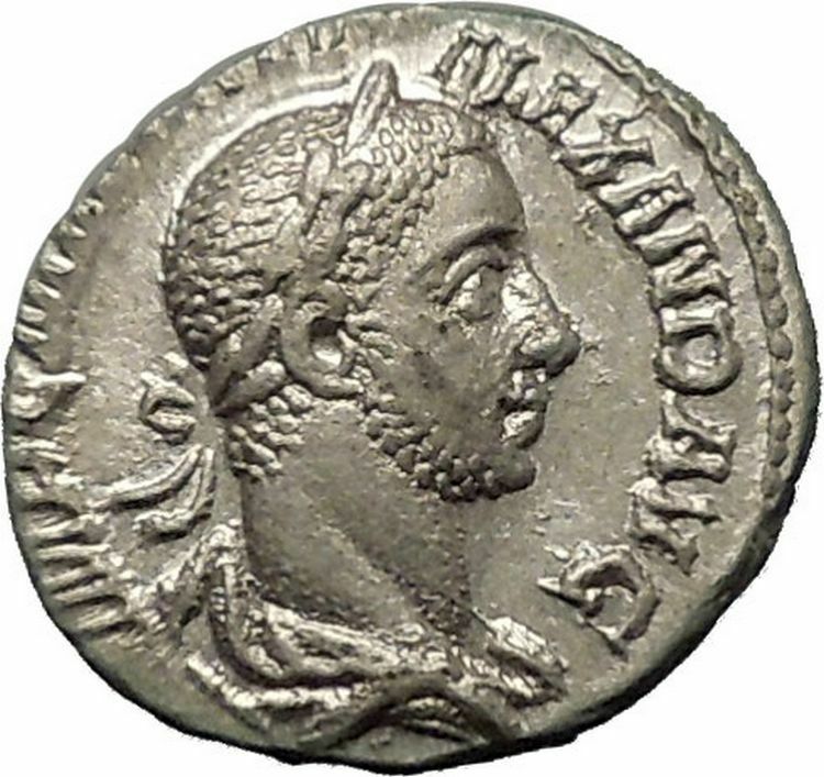 Severus Alexander 227AD Silver Ancient Roman Coin Equality Fairness i52304