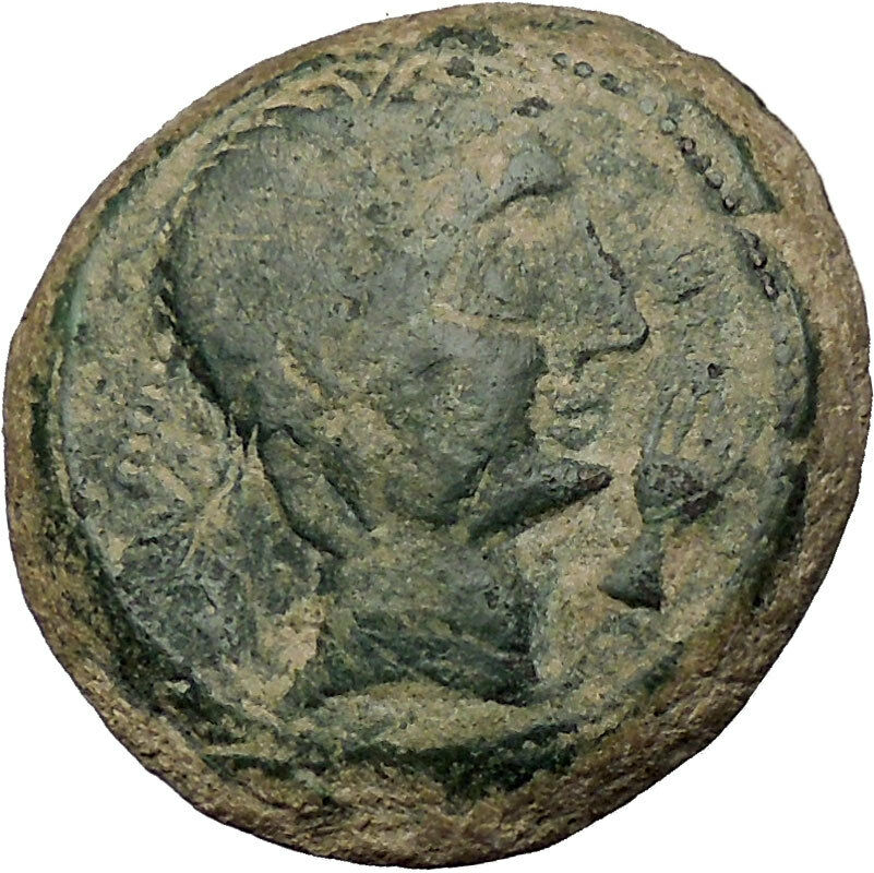 CASTULO Spain 2nd Century BC Male Sphinx Authentic Ancient Greek Coin i52381