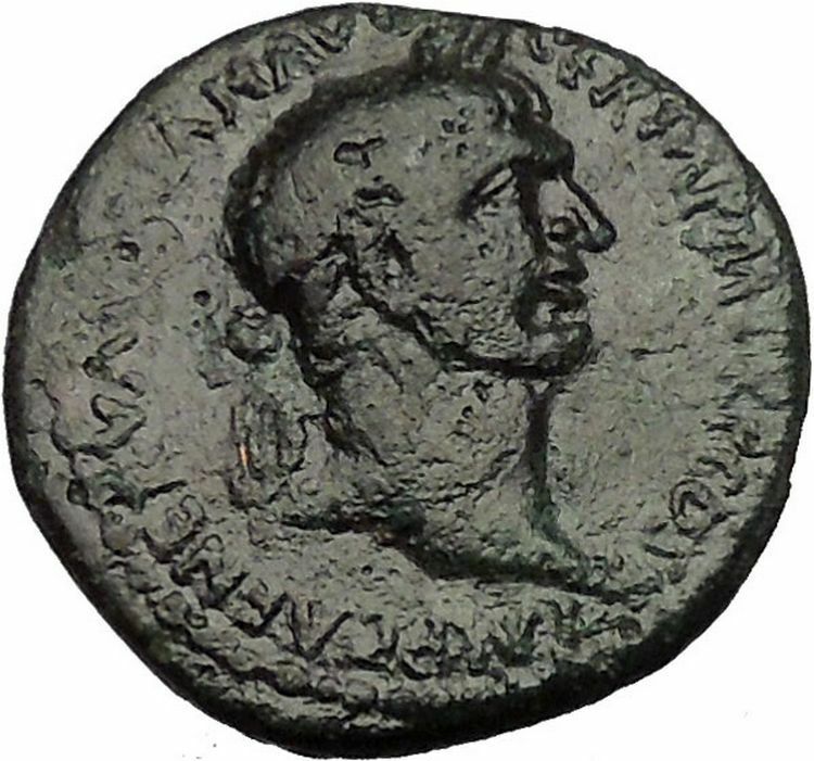 TRAJAN 98AD Stobi in Macedonia TEMPLE with Statue Rare Ancient Roman Coin i52408