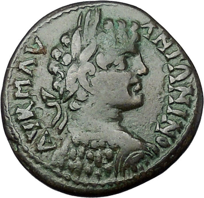 CARACALLA 198AD Anchialus in Thrace TYCHE Authentic Ancient Roman Coin i50924