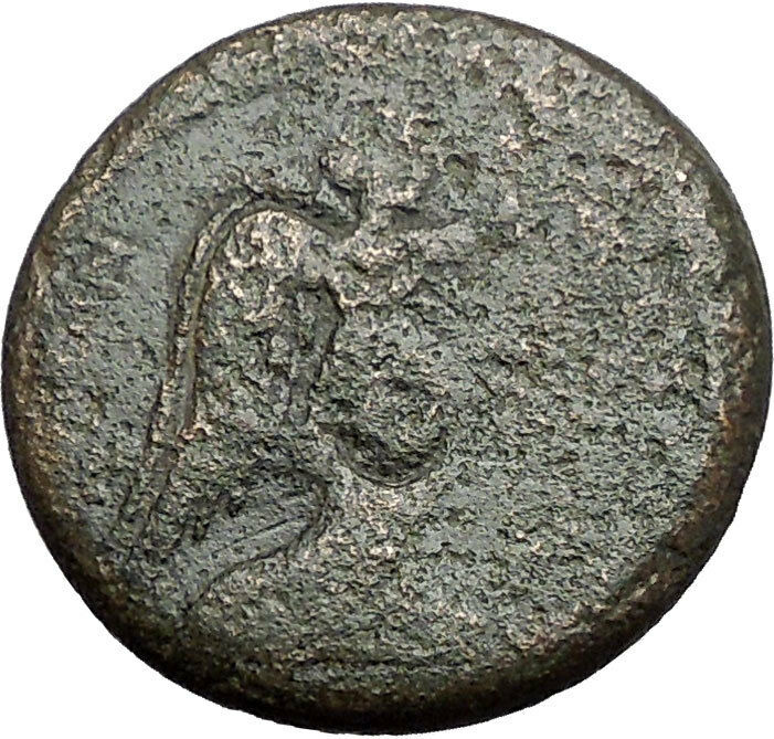 TRAJAN 98AD Thessalonica in Macedonia Authentic Ancient Roman Coin Nike i55583