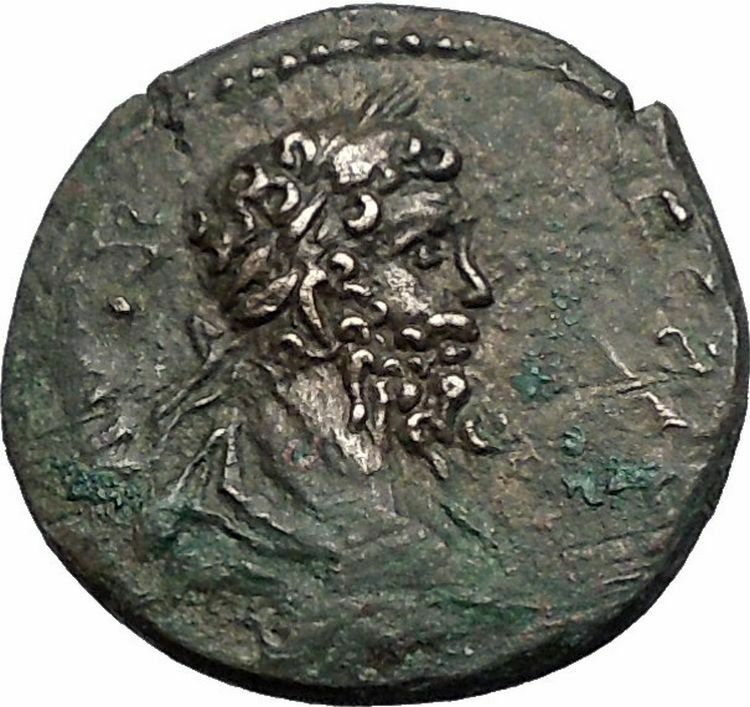 SEPTIMIUS SEVERUS 193AD Amphipolis Macedonia Goddess Tyche Roman Coin i55652