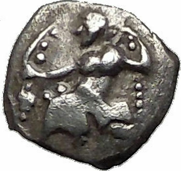 LARANDA in LYCAONIA 324BC Baaltars Wolf Genuine Ancient Silver Greek Coin i55614