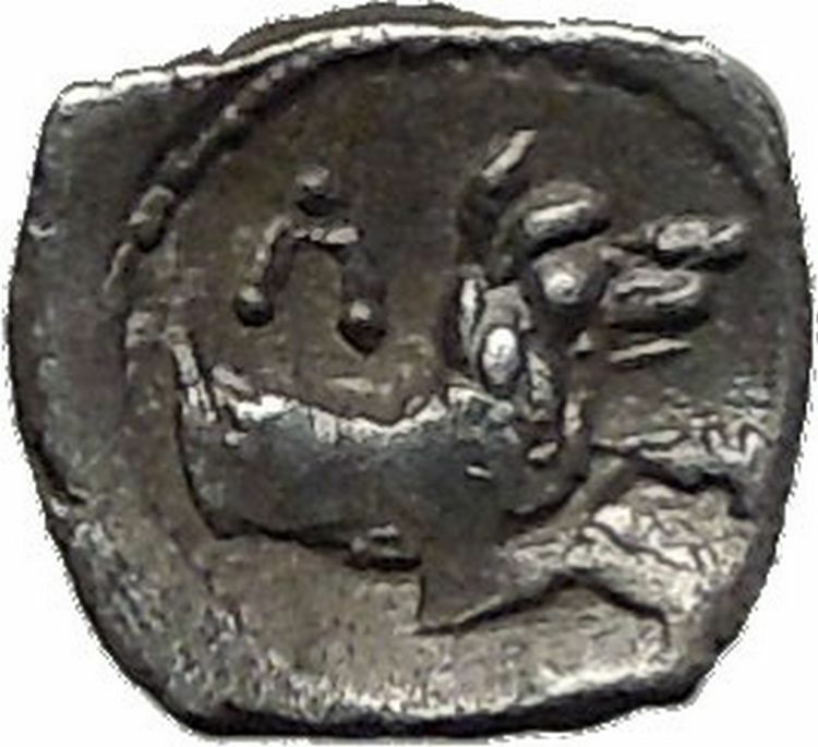 LARANDA in LYCAONIA 324BC Baaltars Wolf Genuine Ancient Silver Greek Coin i55614