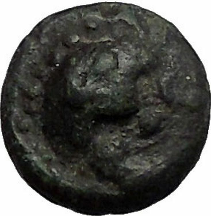 LAMPSAKOS in MYSIA 400BCGorgoneion Thyrsos Poss UNPUB Ancient Greek Coin i56093