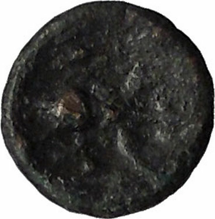 LAMPSAKOS in MYSIA 400BCGorgoneion Thyrsos Poss UNPUB Ancient Greek Coin i56093